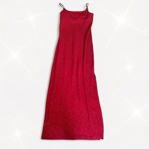 City Triangles Vintage 90s Y2K Glitter Maxi Dress